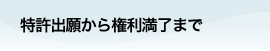 特許出願から権利満了まで